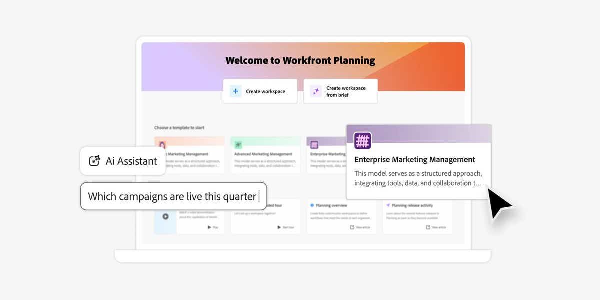 Making smarter marketing decisions with Adobe Workfront Planning