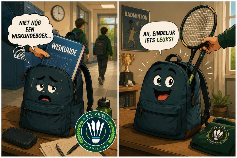 Niet nóg een wiskundeboek… maar eindelijk iets leuks: badminton!