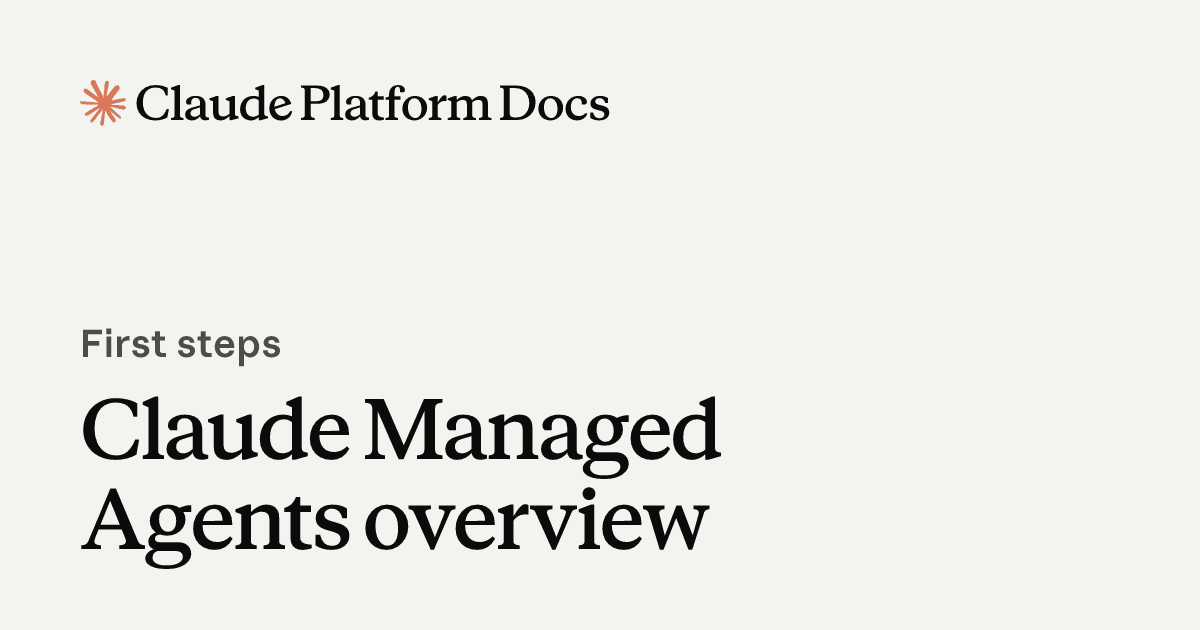 Claude Managed Agents overview