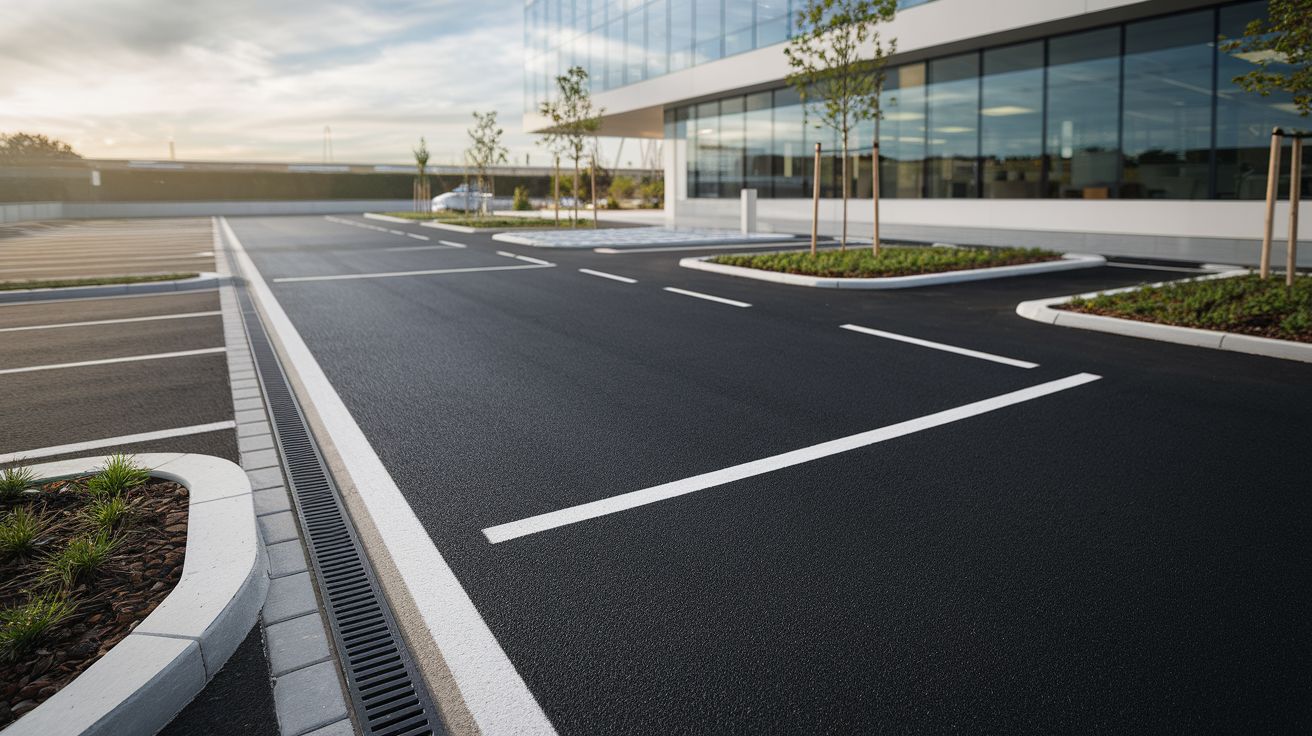 Hoe een vernieuwde asfalt oprit de indruk van bezoekers en klanten beïnvloedt