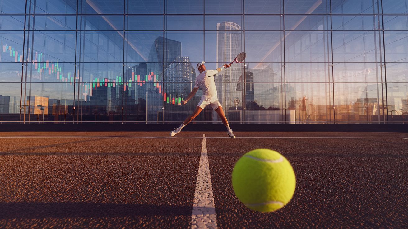 Winnen in tennis en in de financiële markten