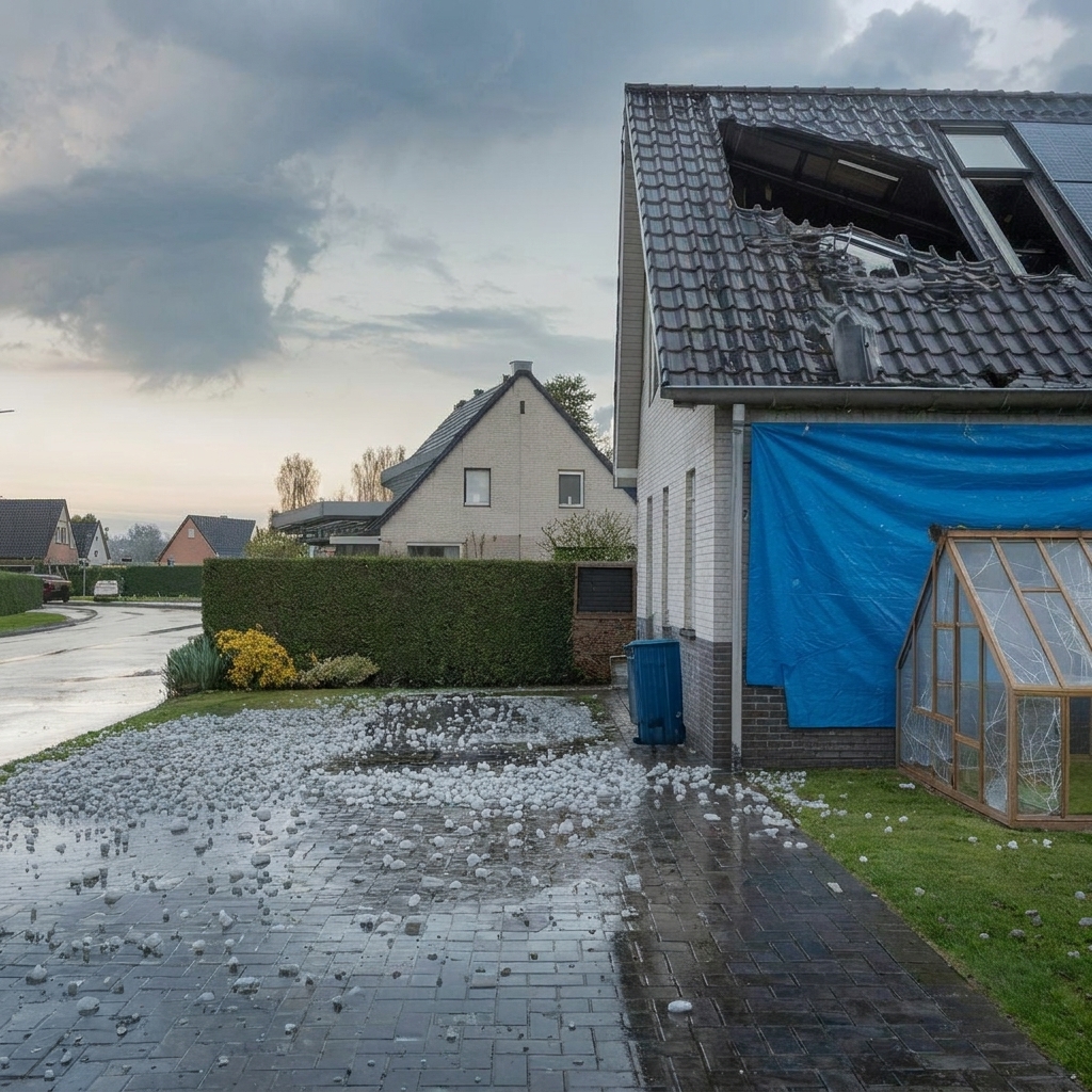 Schade door hagelbuien? Wij helpen u graag verder