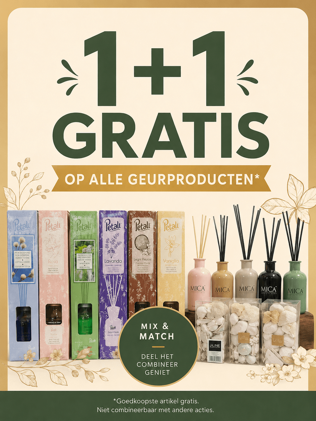1+1 GRATIS op alle geurproducten!