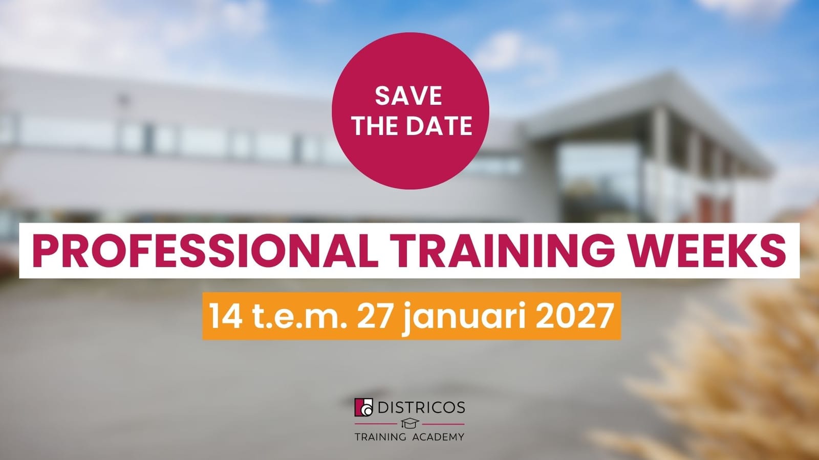 PROFESSIONAL TRAINING WEEKS: 14 t.e.m. 27 januari 2027