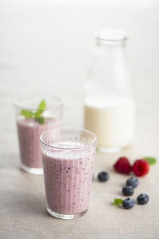 Smoothie met aardbeien