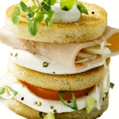 Toast torentje met mozarella