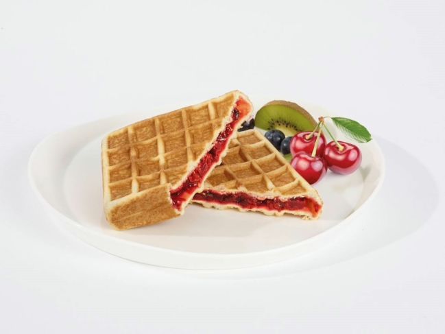 Gevulde fruitwafel