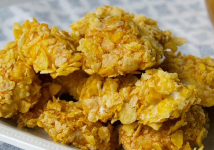 Kipnuggets met havermoutkorstje