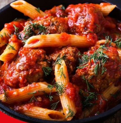 Penne meatballs