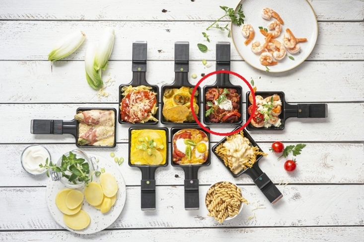 Chili con carne in een raclettepannetje