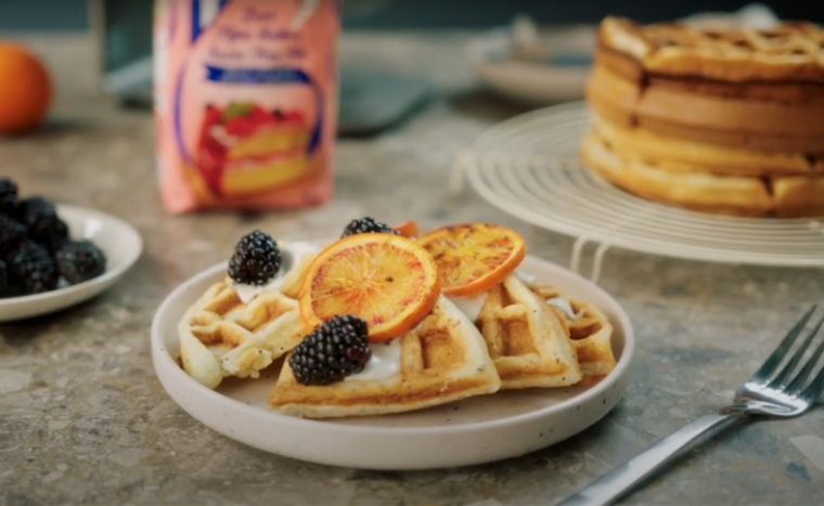 Sinaasappel-maanzaad wafels met de WA 2224