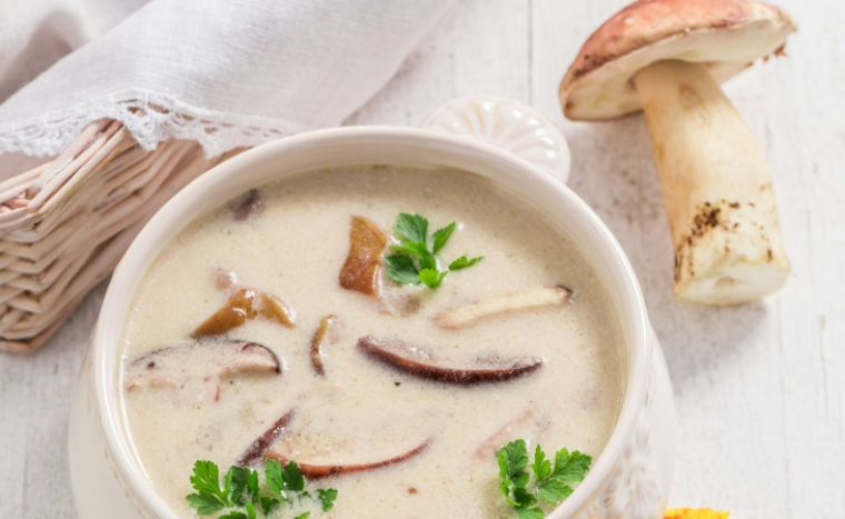 Wilde paddestoelensoep