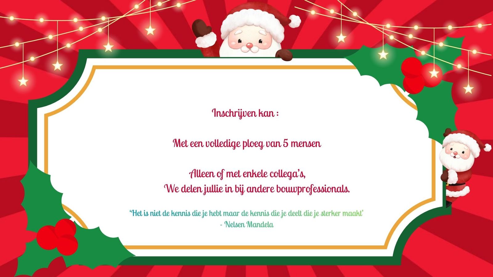 Schrijf je vandaag nog in !