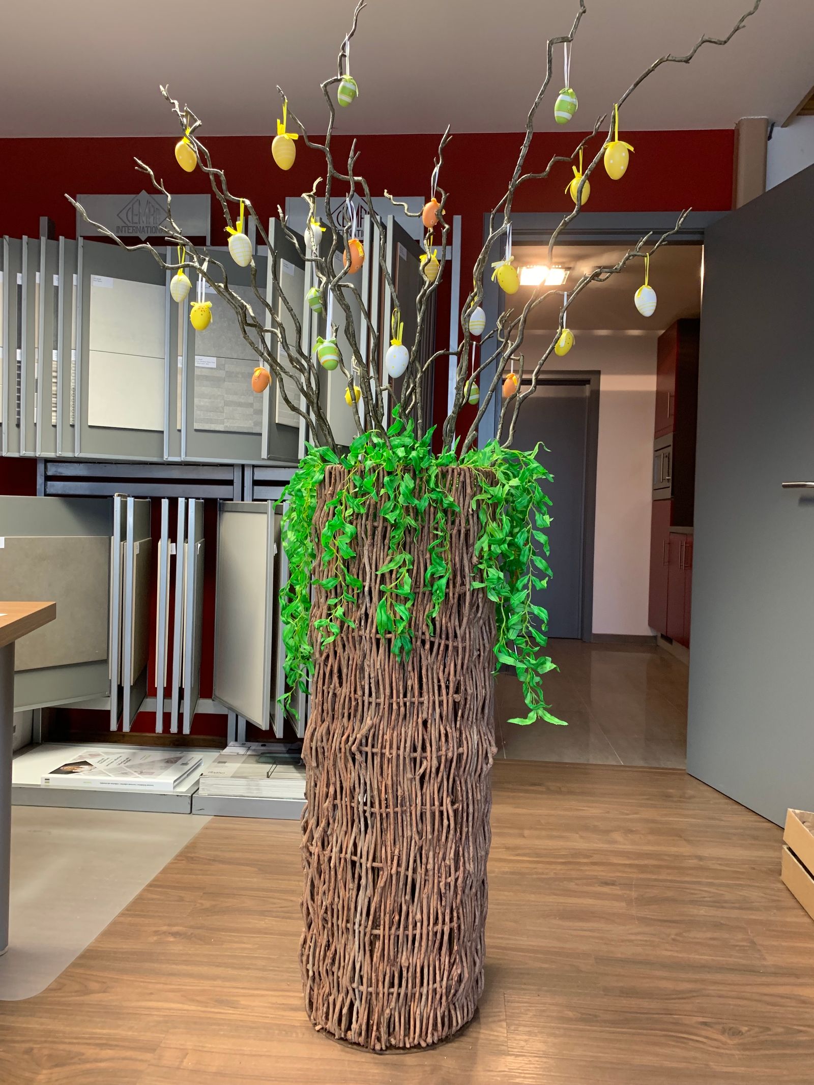 Rieten sokkel met zinken pot - Veelzijdig & Decoratief