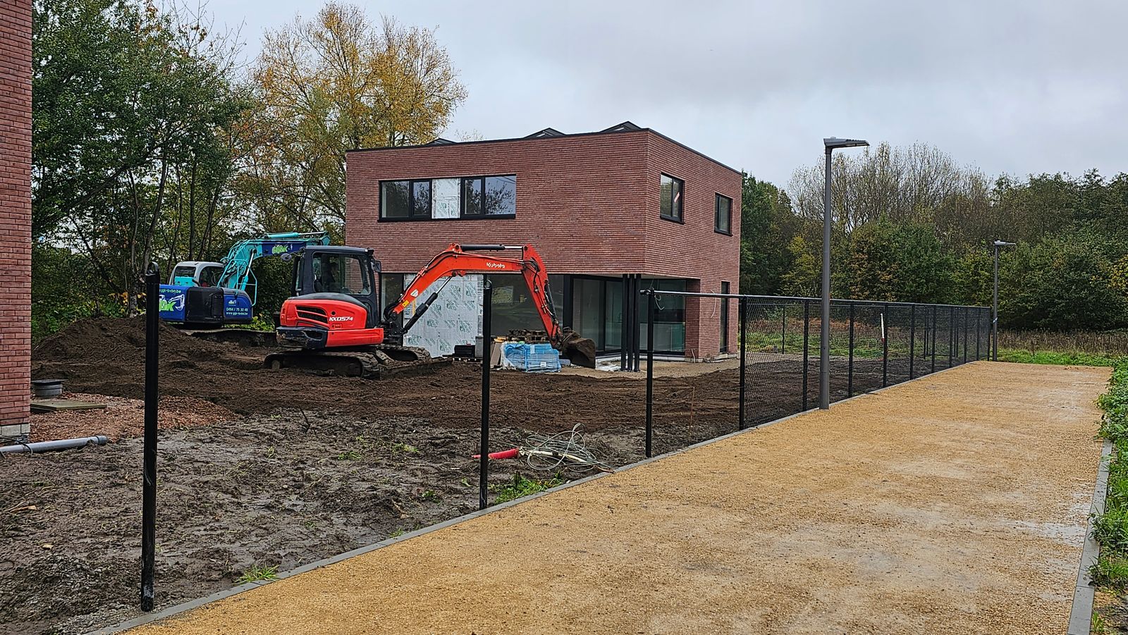 Grondwerken in de tuin