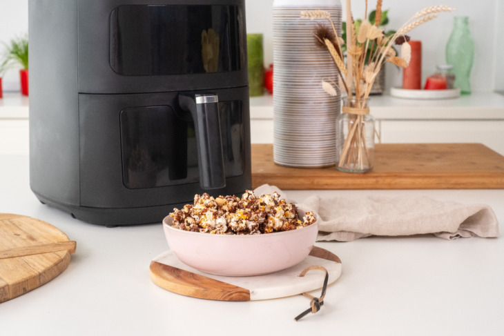 Airfryer snicker popcorn