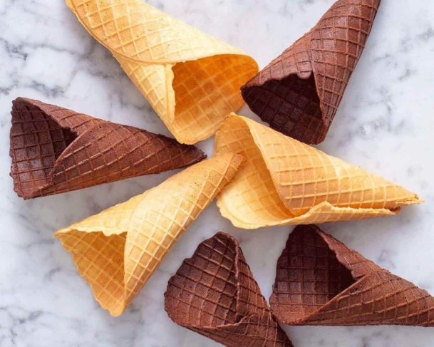 Hoorntjes met chocolade