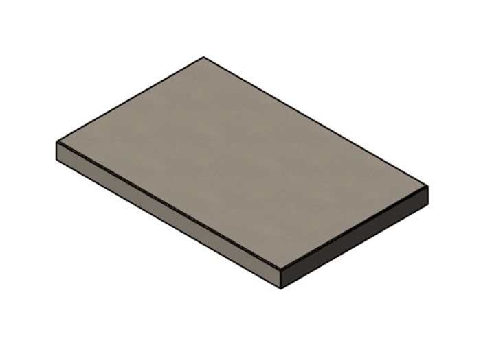 Vorgefertigte Achslastplatte befahrbar Blockmuster - 25cm