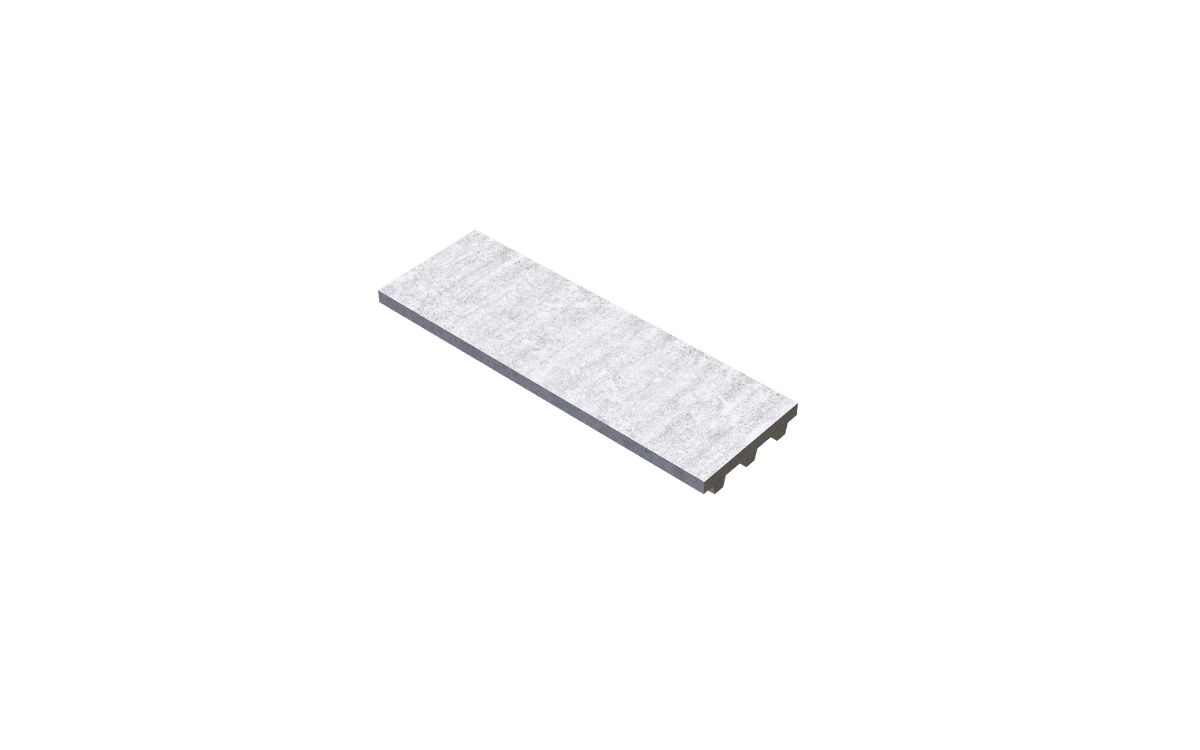 Niet-massieve afgewerkte vloerplaat type 510.000GLK - tem 180cm