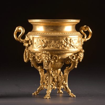 Gilt Bronze Centerpiece, Known as a Work by F. Barbedienne – Mora