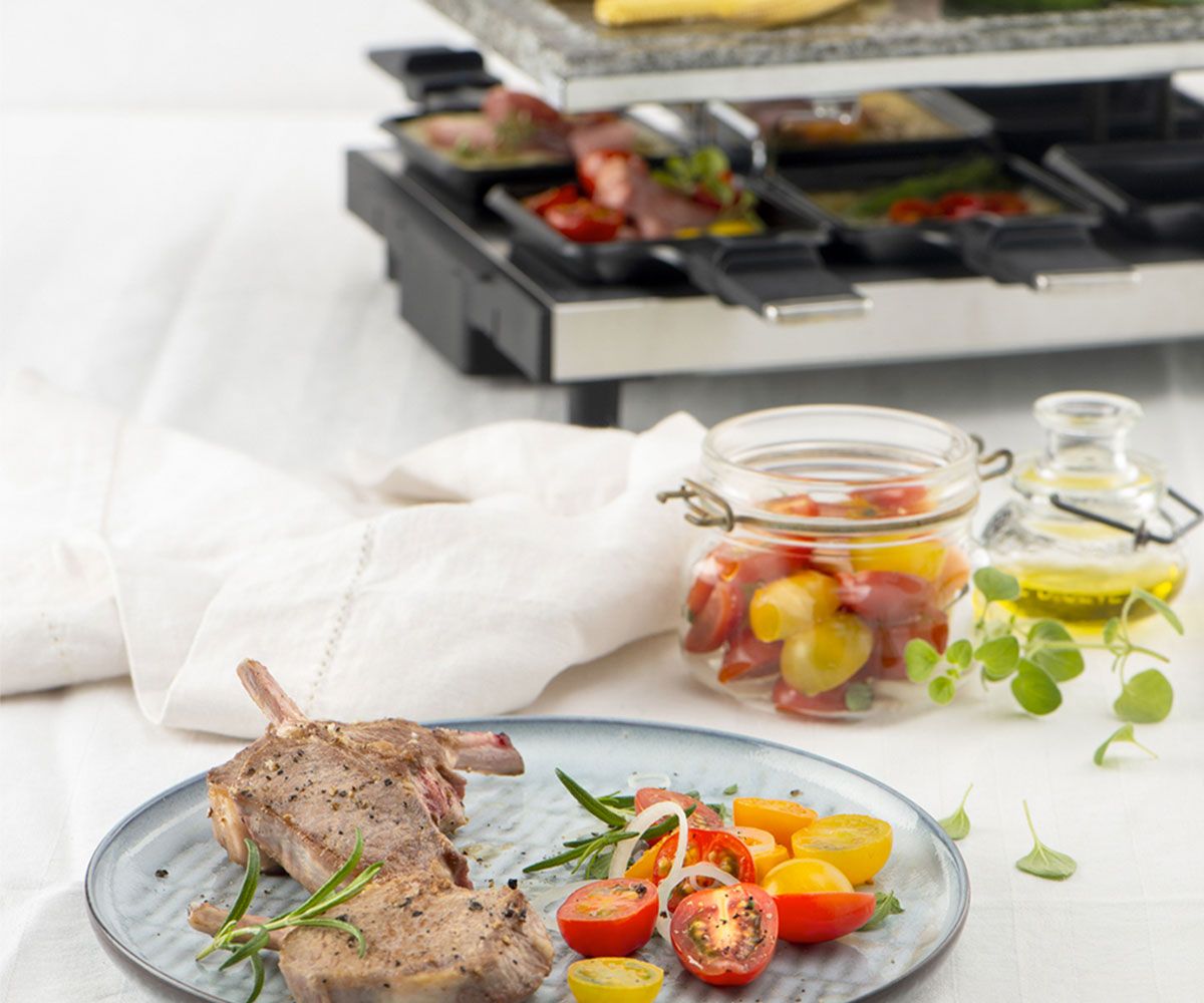 Raclette grill of steengrill