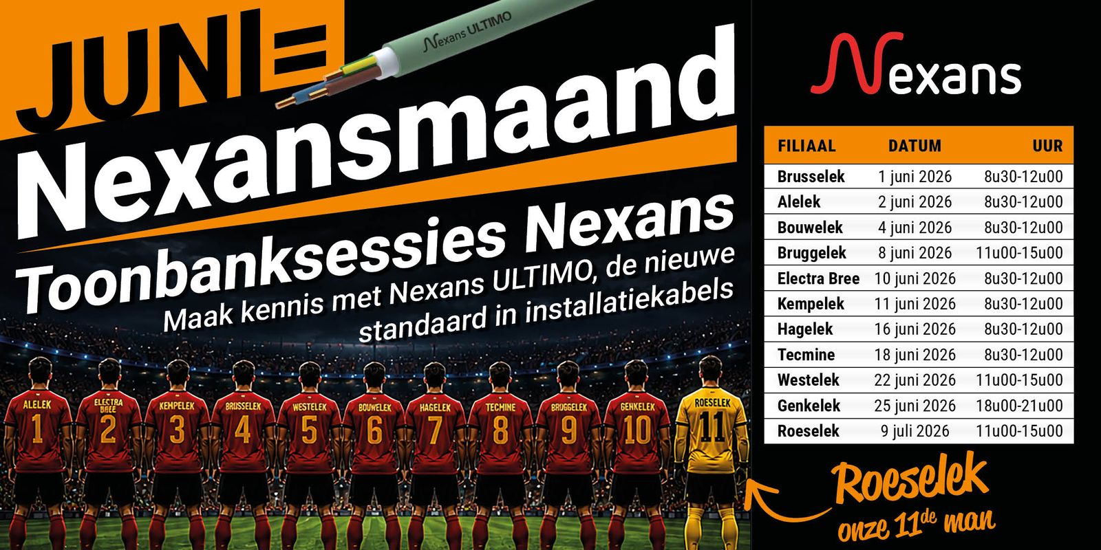 Juni = Nexansmaand bij GROEP Alelek