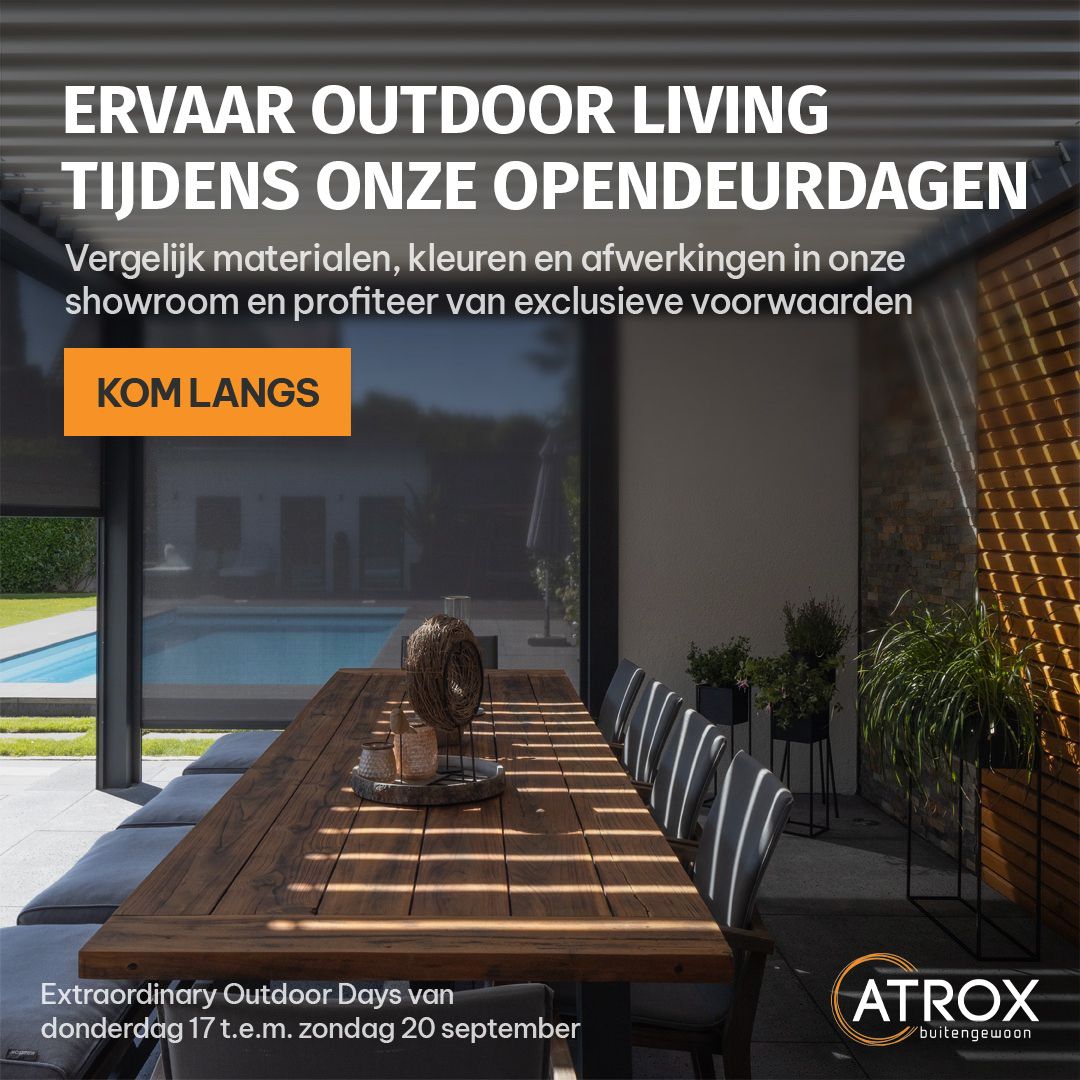 Opendeurdagen 17 tem 20 september bij Atrox