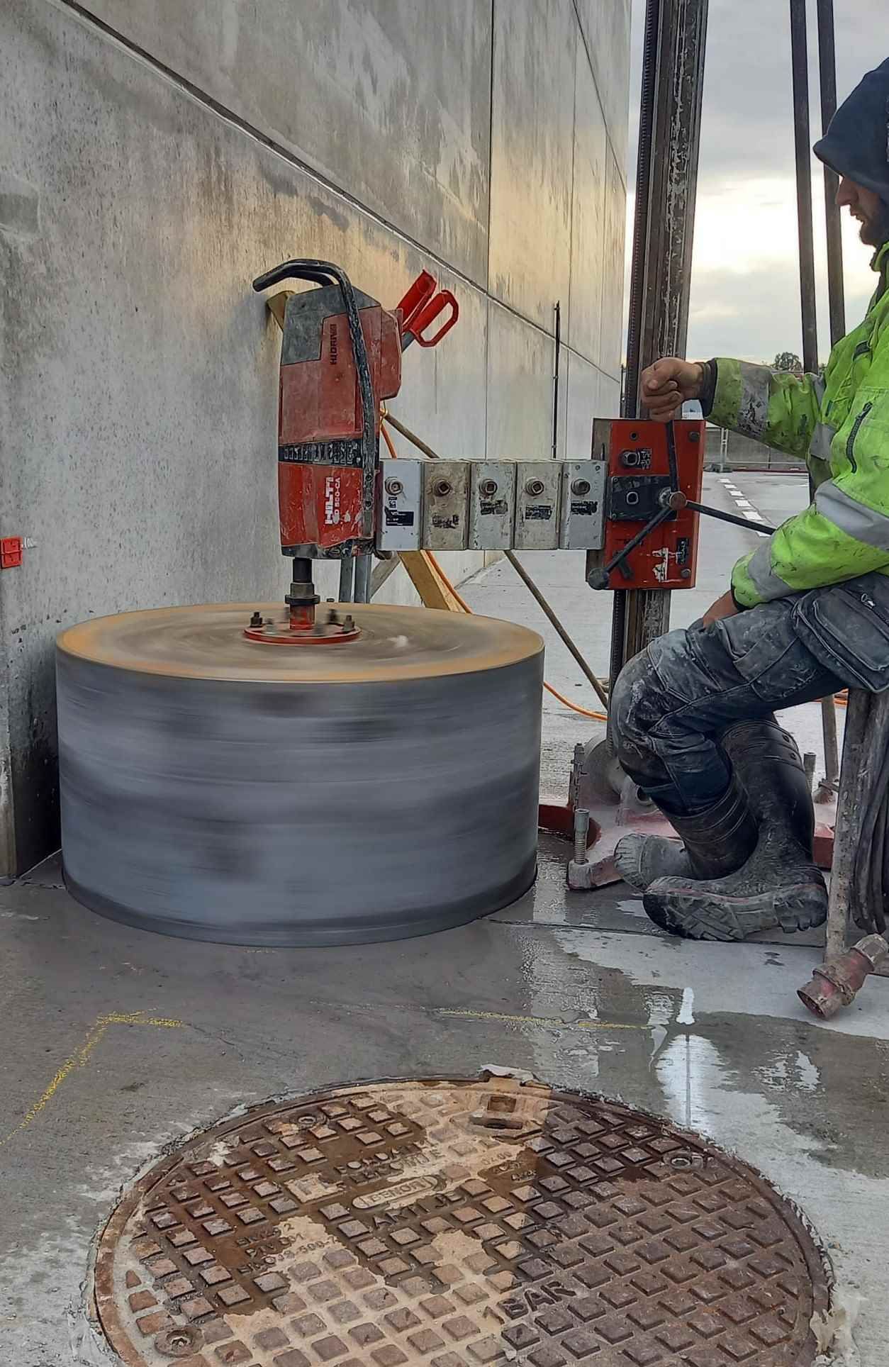 Boring beton diameter 900 mm