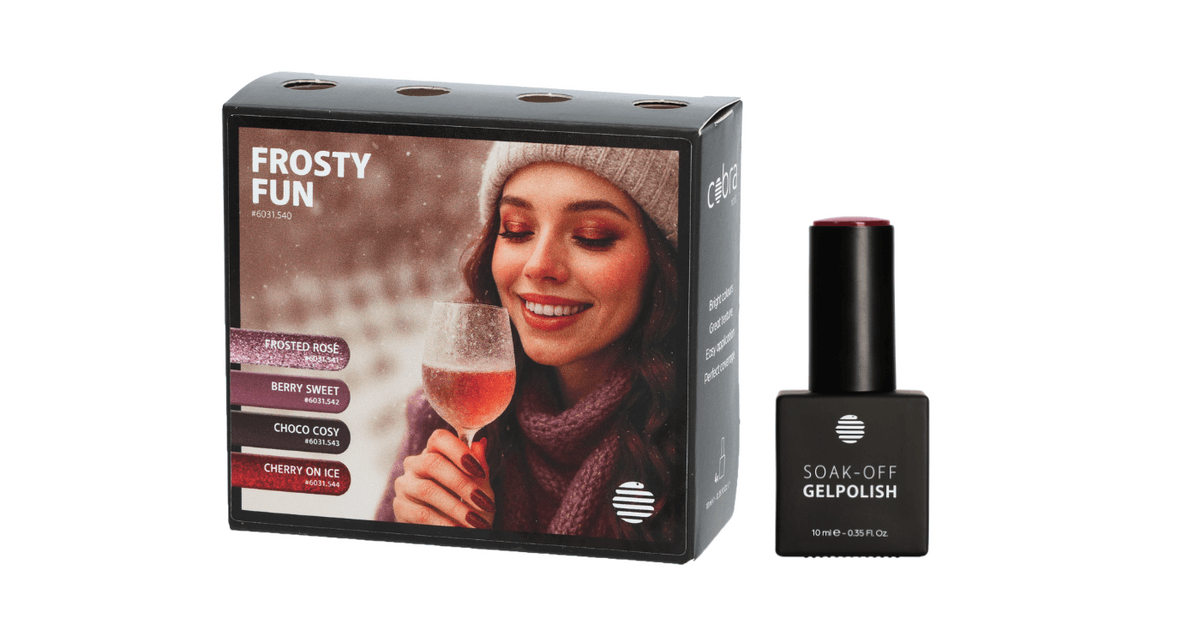 Cobra Soak-Off 'Frosty Fun'-wintercollectie (set van 4 kleuren - Ref. 6031.540)