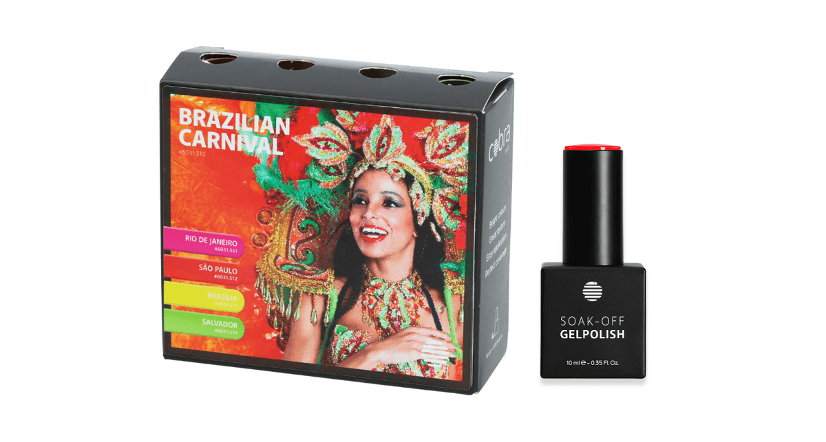 Cobra Soak-Off 'Brazilian Carnival'-collectie (set van 4 kleuren - Ref. 6031.510)