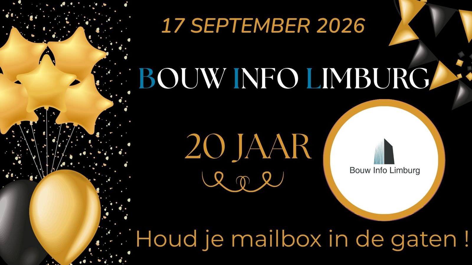 Persoonlijke uitnodigingen worden per mail verstuurd !