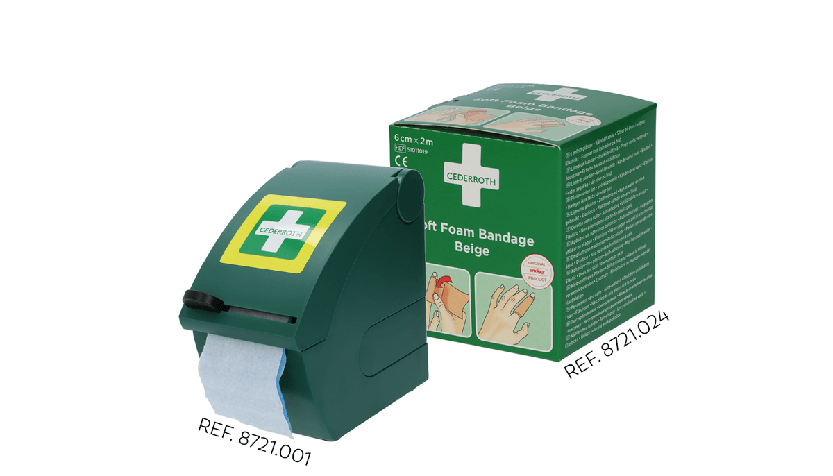 Cederroth Soft Foam Dispenser + Bandages