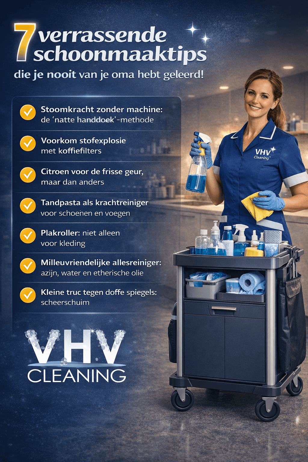 7 verrassende schoonmaaktips die je nooit van je oma hebt geleerd