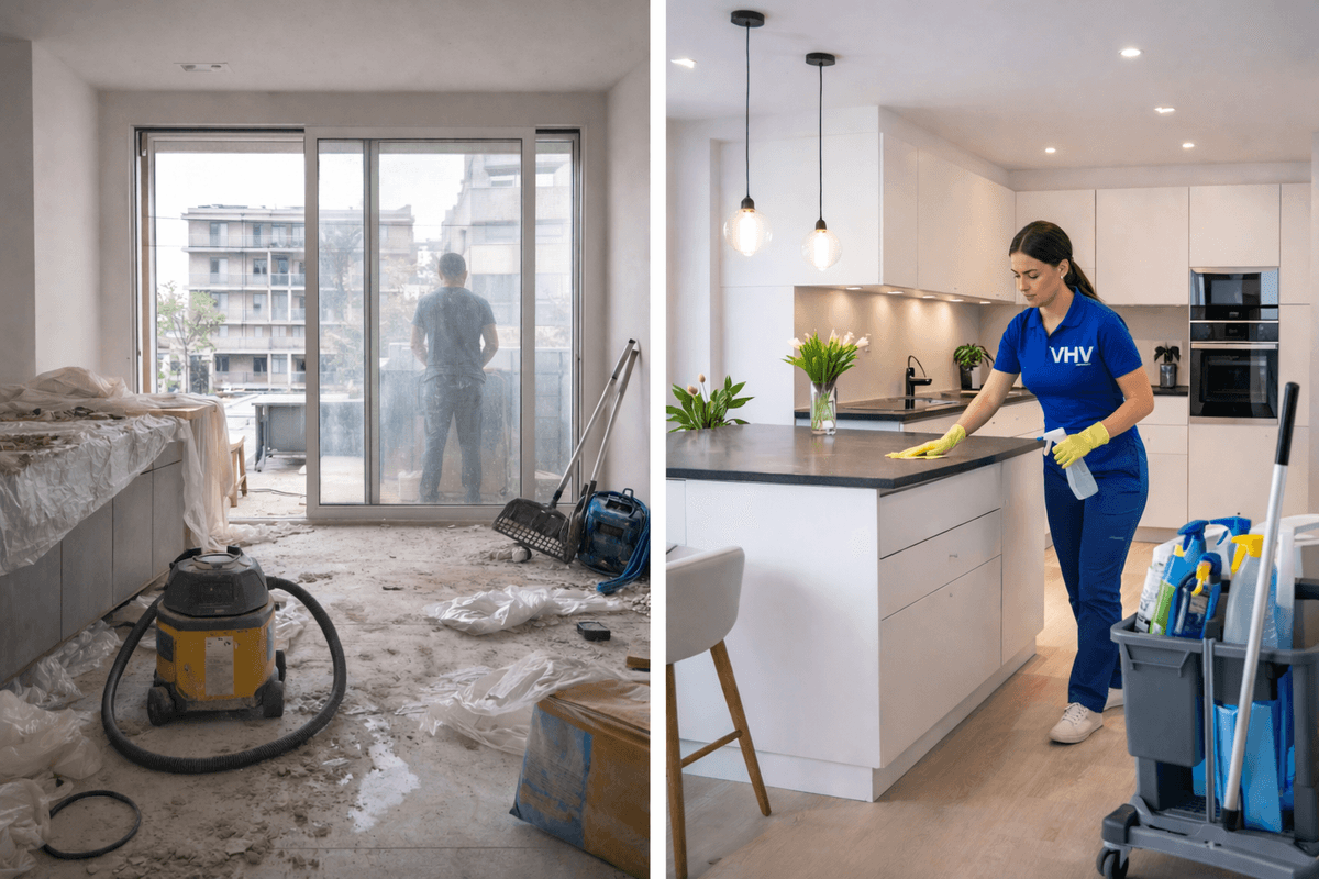 Opleverschoonmaak na renovatie in Antwerpen: stappenplan om bouwstof écht weg te krijgen (zonder schade)