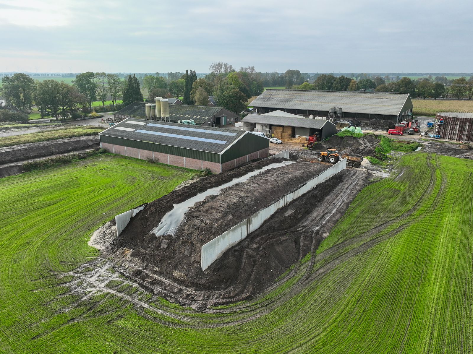 50 meter sleufsilo gerealiseerd in Dalen