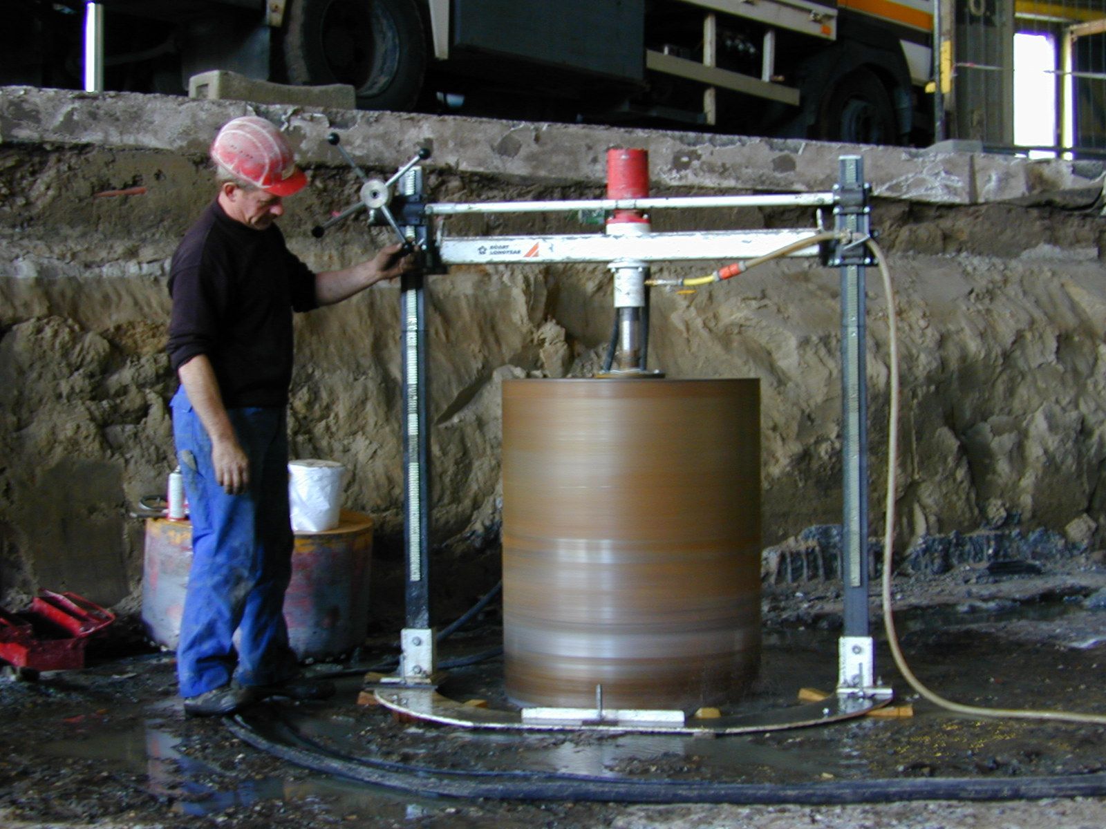 Diepte boring verticaal diameter 800 mm