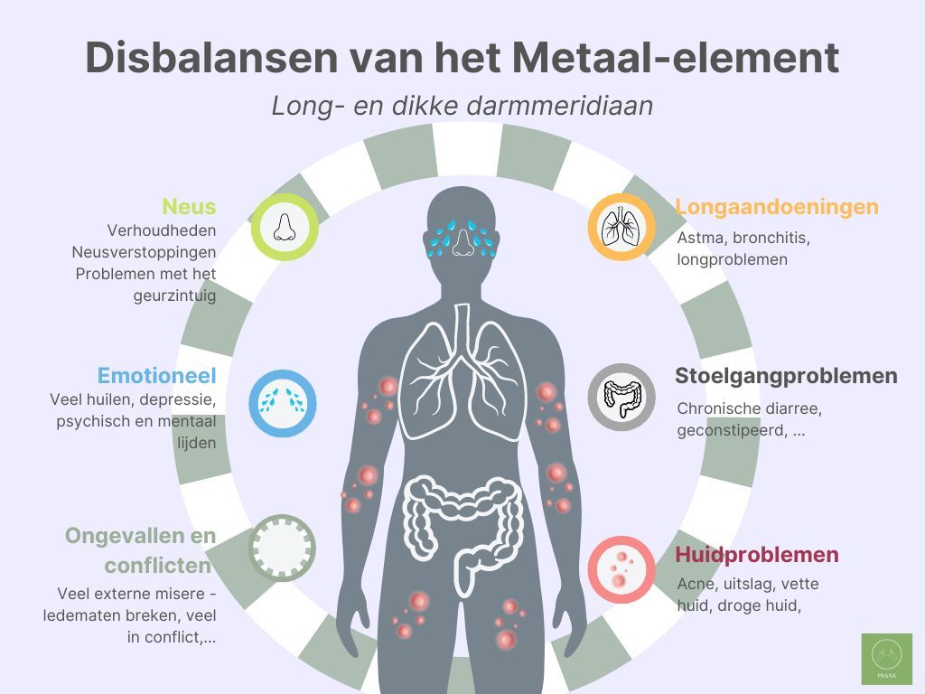 Relaties fysieke, emotionele en mentale klachten binnen het metaal-element van de Chinese Geneeskunde - uit de online training: Thermische werking van voeding