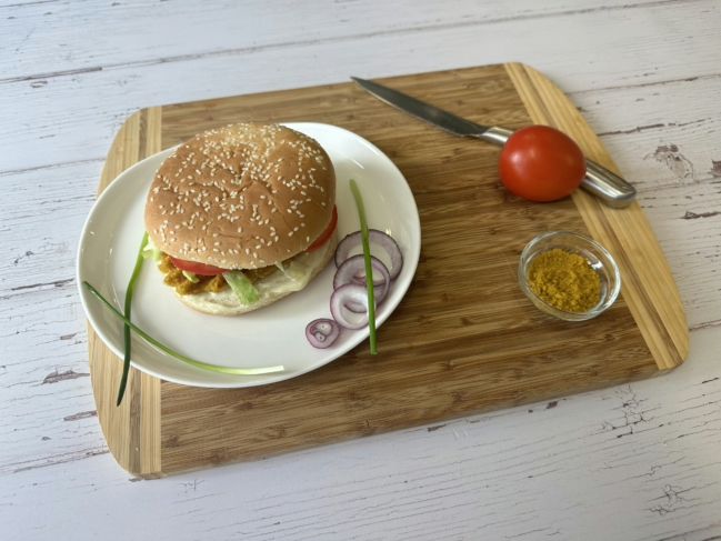 WaffleTastic® Veggieburger op de grillplaat
