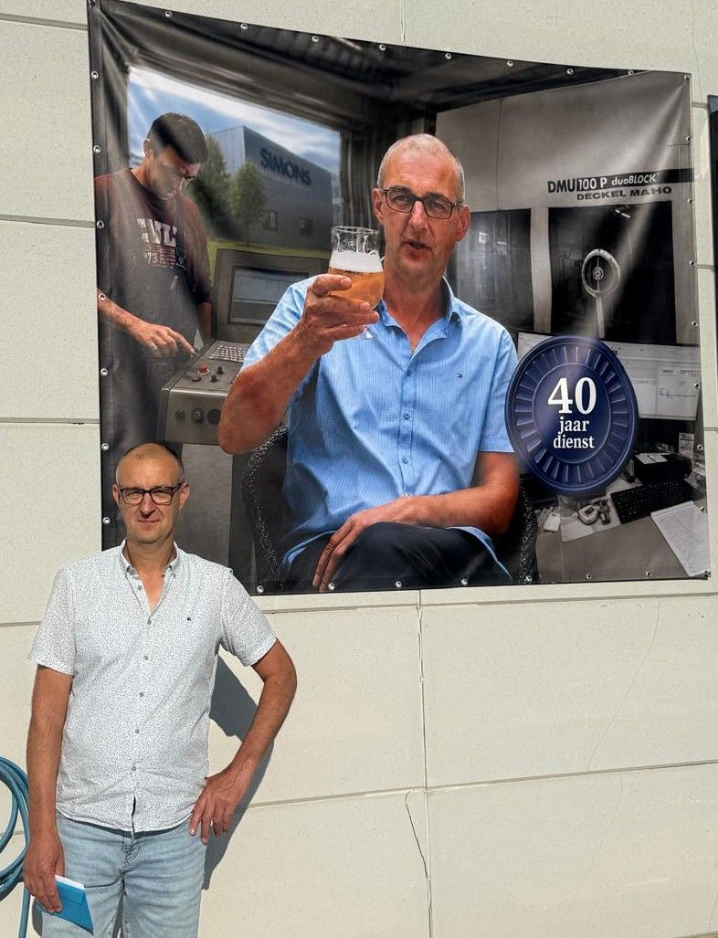 Johan Agten wordt gevierd! Al 40jaar een vaste waarde bij GM-Simons! πππ
