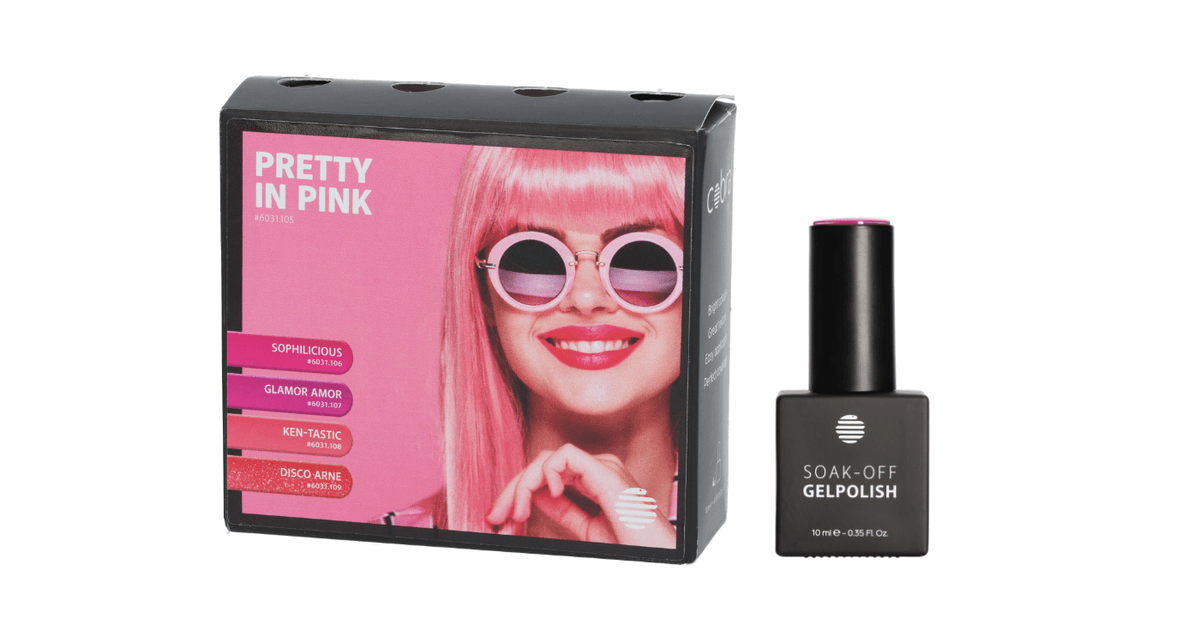 Cobra Nails Soak-Off Gel Polish 'Pretty in Pink' Collection printemps 2026 (set de 4 couleurs - Réf. 6031.105)