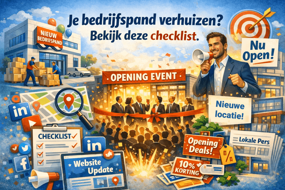 Nieuw bedrijfspand? Gebruik deze checklist om ervoor te zorgen dat je klanten je blijven vinden.