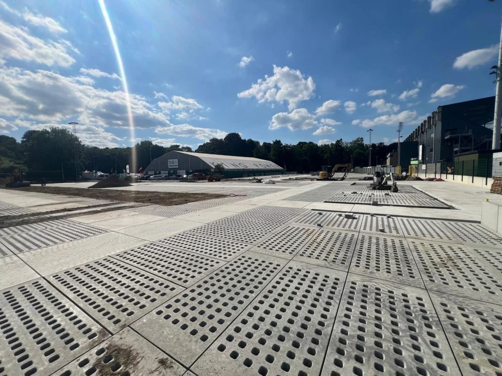 Hydro-Park pour OH Leuven : parking vert avec infiltration d’eau