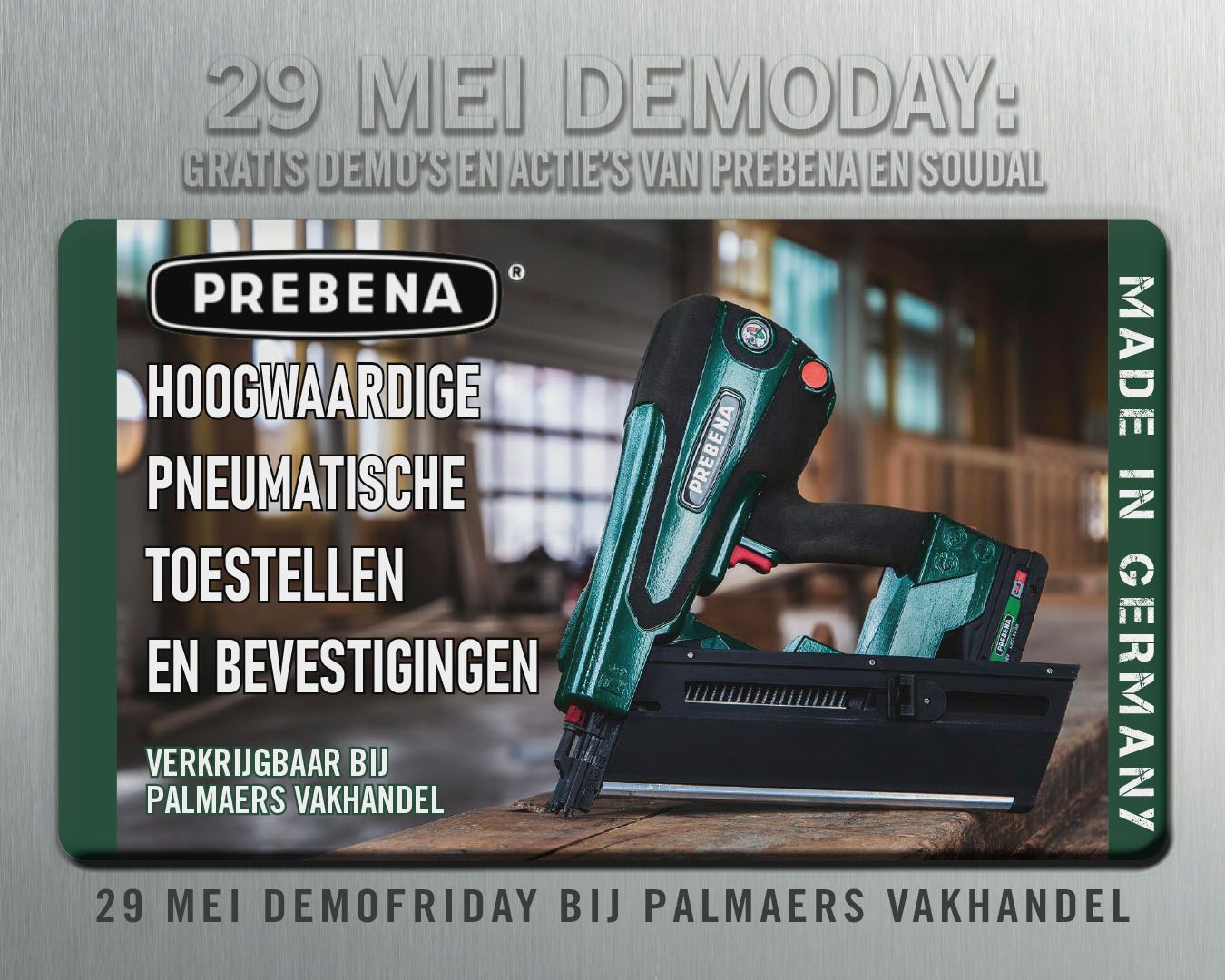 29 mei Demofriday bij Palmaers Vakhandel: Prebena en Soudal
