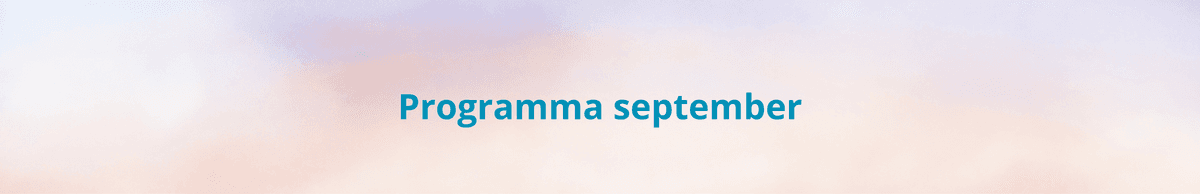 Ons aanbod in september