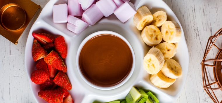 Chocolade fondue met likeur