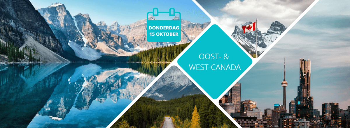 Infoavond: Oost- en West-Canada: twee werelden, één indrukwekkend land