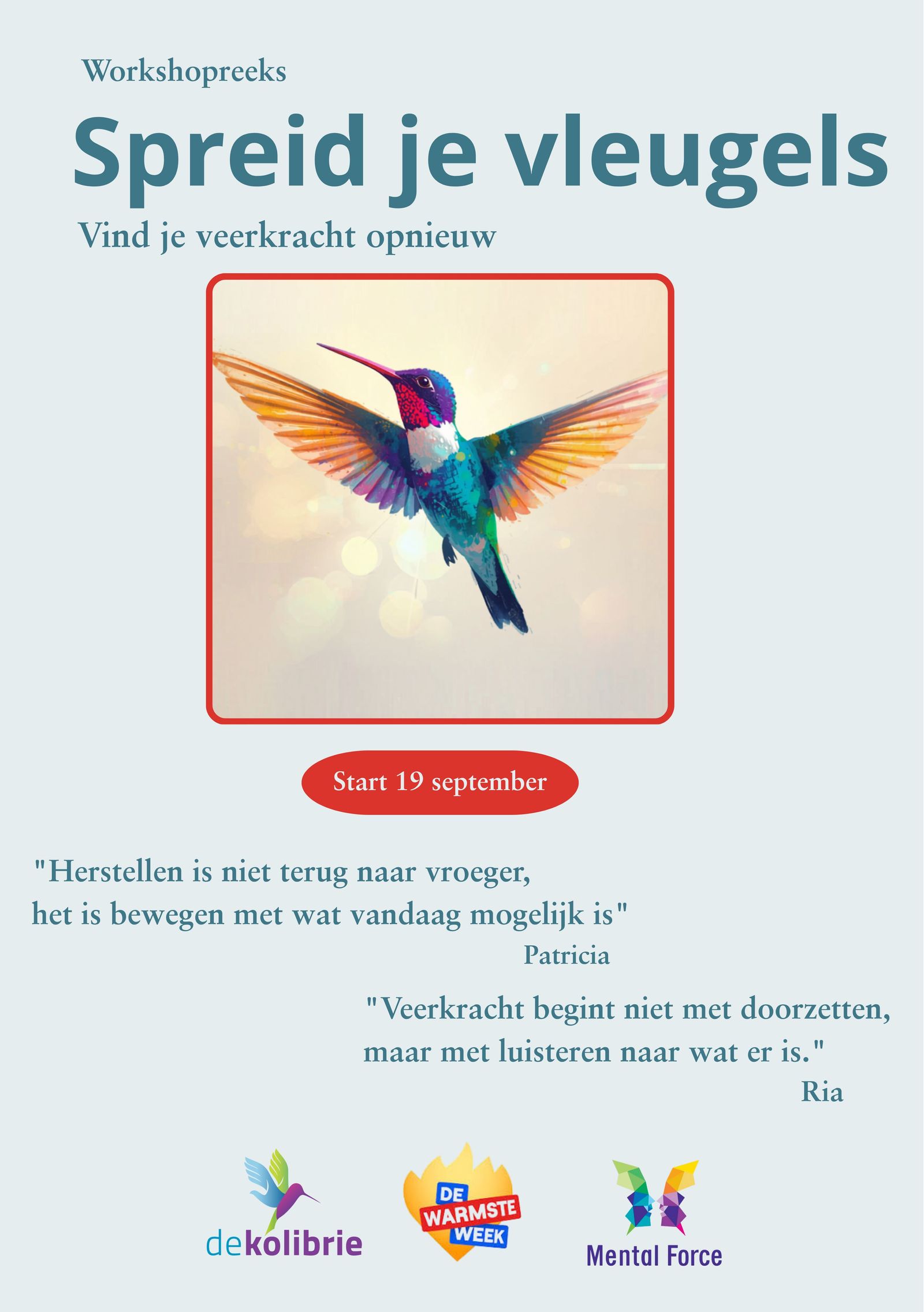 Spreid je vleugels: opnieuw veerkracht vinden