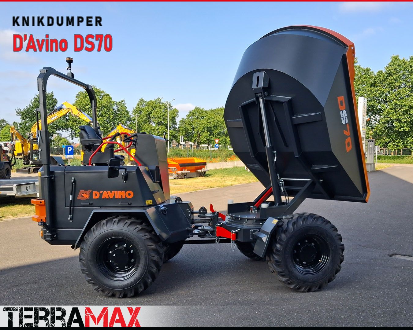 Op zoek naar compacte knikdumper met hoge laadcapaciteit? Ontdek de D'AVINO DS70 bij Terramax.