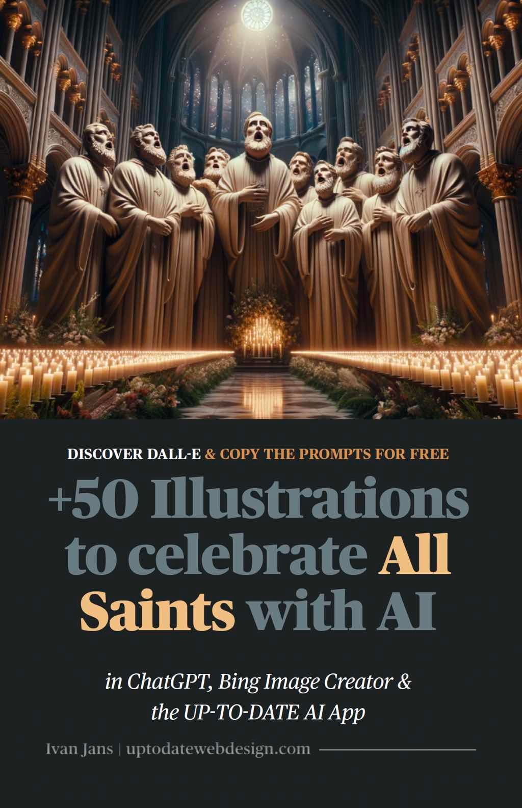 +50 Illustrations to celebrate All Saints with AI