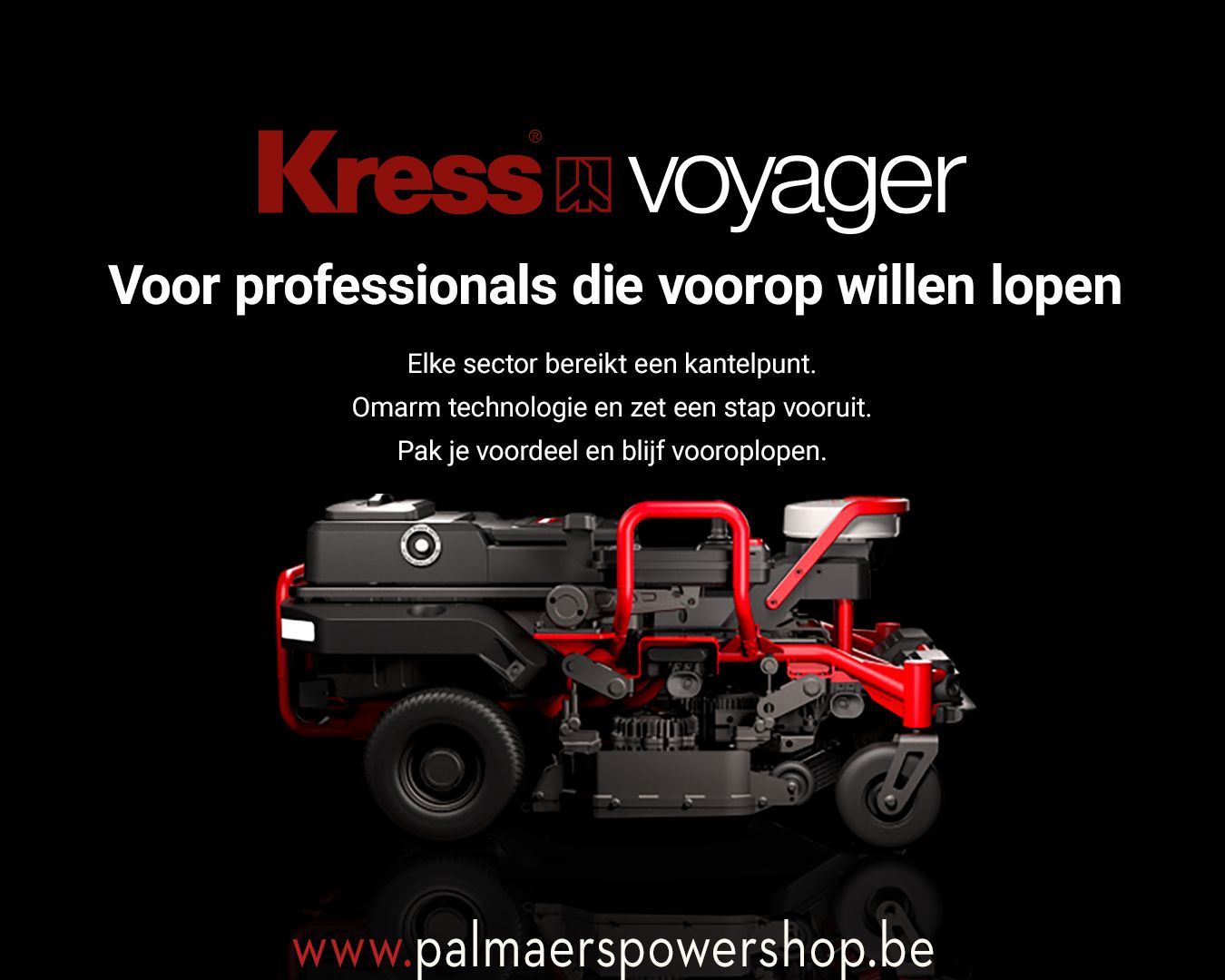 Nu bij Palmaers Powershop: De Kress robotic mower Voyager!